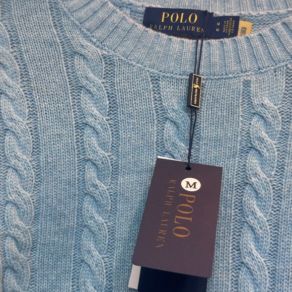 Polo Ralph Lauren Cable Knit Sweater.  Wool.  NWT.  Mens Medium - Picture 2 of 4